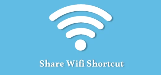 Share Wifi Shortcut